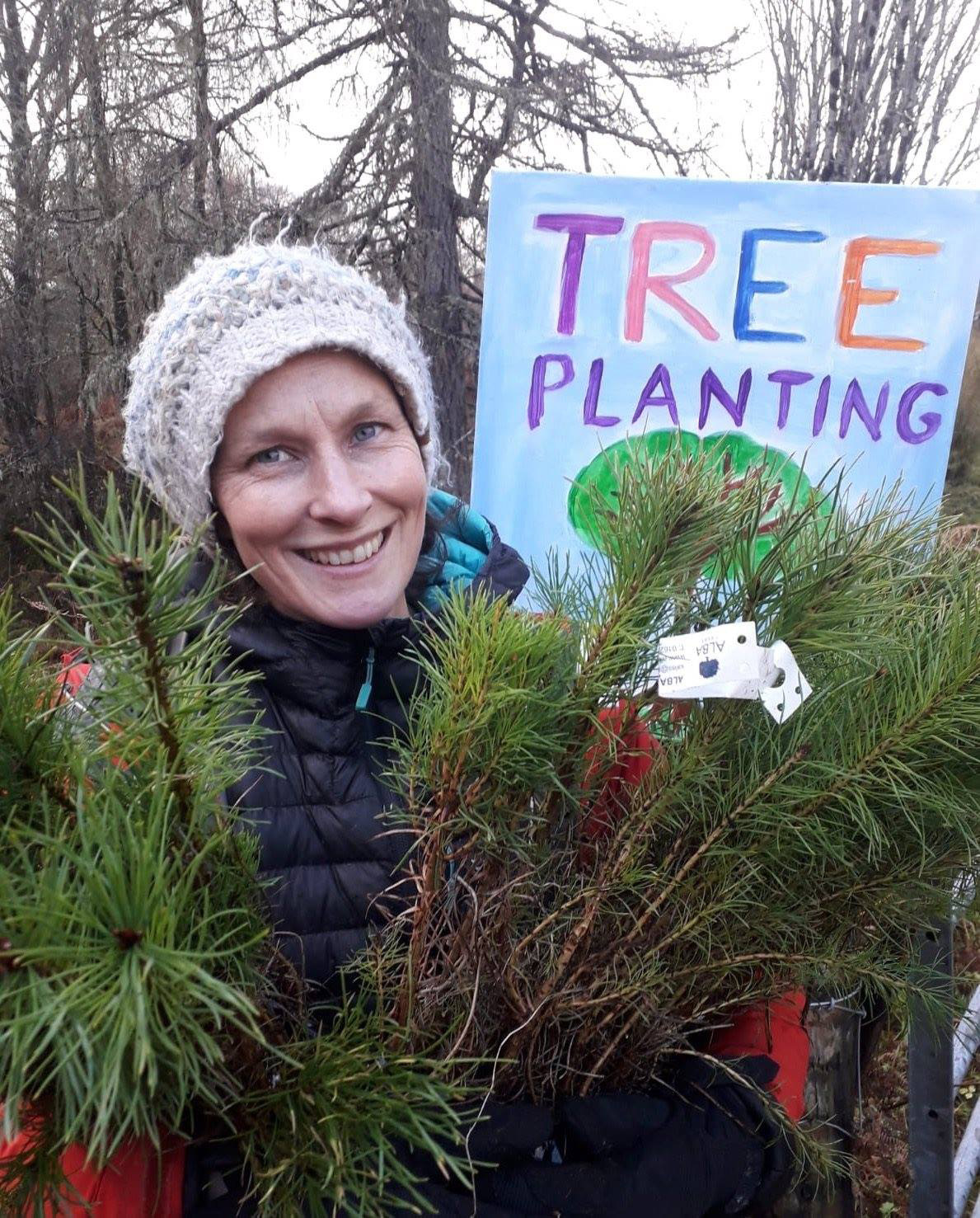 Ben Nevis Basecamp tree planting Julie